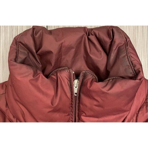 Patagonia Low Sky Parka Quilted Diamond Pattern Coat Size XS Wax Red/Burgundy - Picture 3 of 6